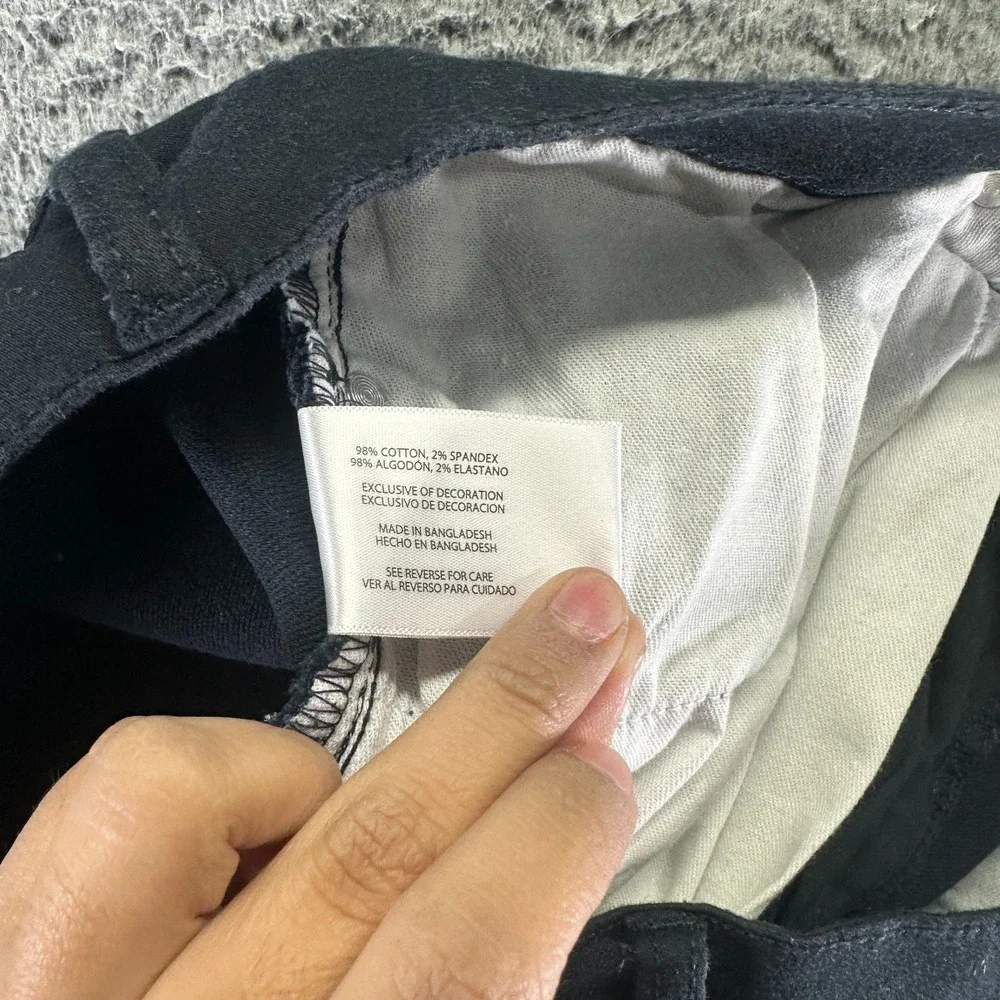 Banana Republic Pant Men 38x32 Black Cotton Chino Straight Office Preppy Stretch